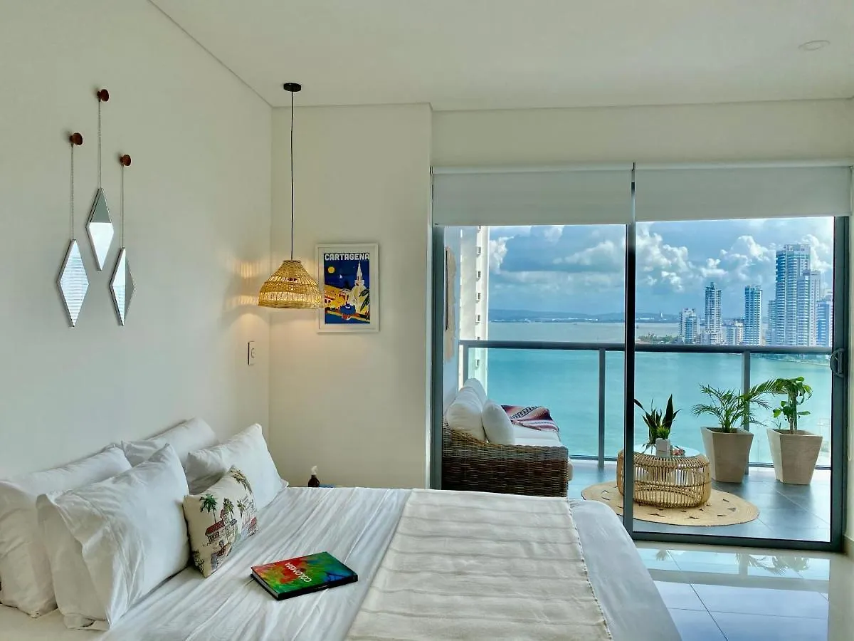 1Bd Condo Amazing View-Modern Apt-Luxury Building Cartagena Colombia